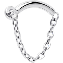 将图片加载到图库查看器，18G 5/16 Titanium Threadless Chain Dangle Hidden Helix Earring
