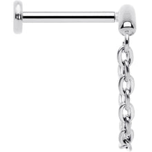 将图片加载到图库查看器，18G 5/16 Titanium Threadless Chain Dangle Hidden Helix Earring
