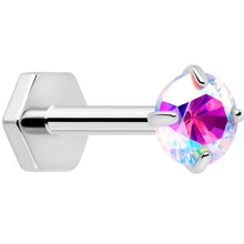 将图片加载到图库查看器，18G 5/16 CZ Implant Grade Titanium Reversible Threadless Flatback
