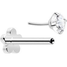 Load image into Gallery viewer, 18G 5/16 CZ Implant Grade Titanium Reversible Threadless Flatback
