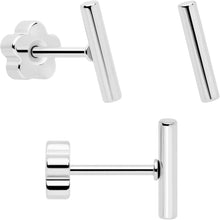 Load image into Gallery viewer, 20G Bar Disc Butterfly Reversible Flower Flat Back Earring Set of 6
