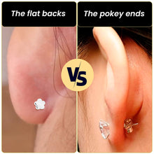 Load image into Gallery viewer, 20G Bar Disc Butterfly Reversible Flower Flat Back Earring Set of 6
