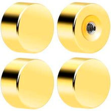 Load image into Gallery viewer, Flat Back Earring Back - Screw On 20G Stainless Steel 4 Pack
