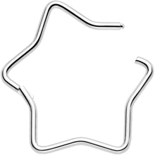 Load image into Gallery viewer, 20G Seamless Hollow Star Nose Hoop Surgical Steel
