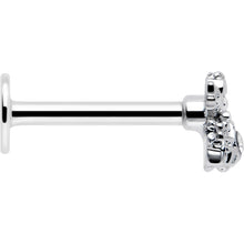 Load image into Gallery viewer, 16G 5/16 Clear CZ Gem Fabulous Angel Labret Monroe Tragus
