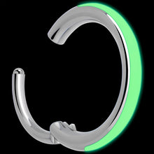 Load image into Gallery viewer, 20G Implant Grade Titanium  Glow in the Dark Hinged Segment Nose Hoop

