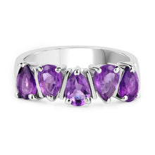 Load image into Gallery viewer, 1.85 Carat Genuine Amethyst .925 Sterling Silver Ring

