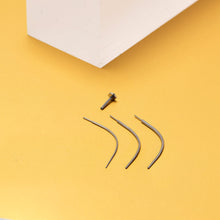 将图片加载到图库查看器，Stainless Steel Curved Insertion Tool, Threadless Insertion Pin Taper
