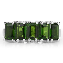 Load image into Gallery viewer, 3.25 Carat Genuine Chrome Diopside .925 Sterling Silver Ring
