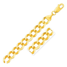 Load image into Gallery viewer, Solid Curb Chain in 14k Yellow Gold (12.18mm)
