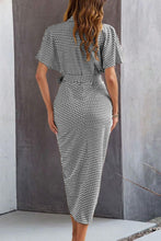 Load image into Gallery viewer, Collared Neck Short Sleeve Midi Shirt Dress Elegant &amp; Versatile Style Cute Dress For Girls
