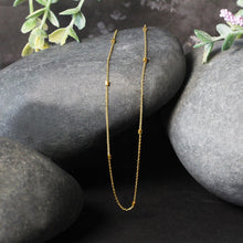 Load image into Gallery viewer, Bead Links Pendant Chain in 14k Yellow Gold (1.5mm)

