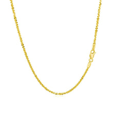 Load image into Gallery viewer, 14k Yellow Gold Sparkle Chain 1.5mm
