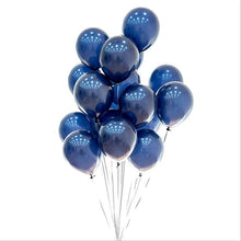 Load image into Gallery viewer, 85pcs Navy Blue Gold Balloons Garland Arch Kit Perfect Sequins Balloons For Baby Shower Wedding Birthday Party Decor Bridal showers Office Party Gender Reveals
