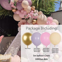 将图片加载到图库查看器，85Pcs Purple Pink Balloon Arch Garland For Festival Family Engagement Wedding Birthday Theme Anniversary Celebration Decoration For Party
