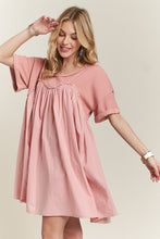 Load image into Gallery viewer, Round Neck Half Sleeve Babydoll Dress – Charming and Feminine Babydoll Dress with Round Neck and Half Sleeves for Casual and Semi-Formal Occasions
