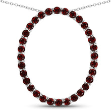 Load image into Gallery viewer, 3.52 Carat Genuine Garnet .925 Sterling Silver Pendant
