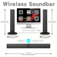 Load image into Gallery viewer, Wireless Soundbar for TV – 2-in-1 Detachable Bluetooth Speaker

