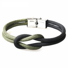 将图片加载到图库查看器，New Elegant Fashion Multi-Layer Concentric Modern Knot Rope Men Anchor Luxury Bracelet Charm Fine Bracelets For Women Fold Over Clasp Navy Style Jewelry
