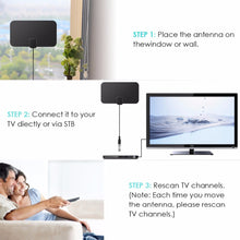 Load image into Gallery viewer, HD Digital TV Antenna Indoor Amplified dab antenna 200 Miles Ultra HDTV With Amplifier VHF/UHF Quick Response Outdoor Aerial Set
