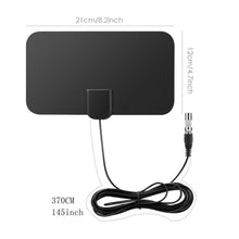 Load image into Gallery viewer, HD Digital TV Antenna Indoor Amplified dab antenna 200 Miles Ultra HDTV With Amplifier VHF/UHF Quick Response Outdoor Aerial Set

