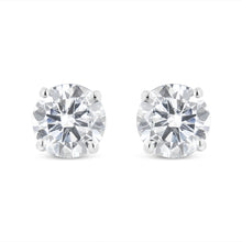 Load image into Gallery viewer, IGI Certified 14K White Gold 1 1/2 Cttw Lab Grown Diamond Solitaire Stud Earrings with Screwbacks (H-I Color, VS1-VS2 Clarity)
