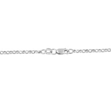 Load image into Gallery viewer, 14K White Gold 1.0 Cttw Princess Cut Diamond Three Heart 18" Statement Pendant Necklace (H-I Color, SI2-I1 Clarity)
