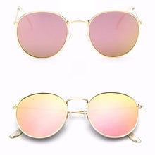 Load image into Gallery viewer, Leon Elegant Unisex Woman and Man Classic Round  Sunglasses Designer Glasses Lady Round Luxury Retro Sunglasses With Vintage Mirror Oculos De Sol Gafas
