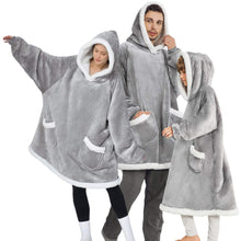将图片加载到图库查看器，Modern Oversized Hoodie Blanket With Sleeves Sweatshirt Woman Fleece Hoody Women Pocket Female Hooded Oversized Hoodie Blanket Fleece Warm Cozy Blanket for Women One Size Fits All Men Women

