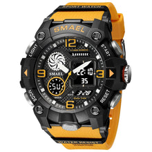 Load image into Gallery viewer, Sport Watch For Men WIth  Dual Time Waterproof 50M Miliatry Watches Chronograph Alarm Army Wristwatch
