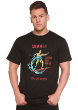 Load image into Gallery viewer, Catch The Wave Men's Bamboo Viscose/Organic Cotton Short Sleeve Graphic T-Shirt
