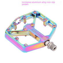 Load image into Gallery viewer, Bicycle Pedal Non-Slip  Bike Pedals Aluminum Alloy Flat Platform Applicable Waterproof Cycling Accessories Bike Pedals Road Bicycle Pedals Cleats Set Clipless Pedals Compatible With Road Bikes
