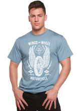 Load image into Gallery viewer, Wings And Wheel Spun Bamboo® Men's Bamboo Viscose/Organic Cotton Short Sleeve Graphic T-Shirt
