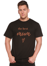 Load image into Gallery viewer, The Best Mum Unisex Bamboo Viscose/Organic Cotton Short Sleeve Graphic T-Shirt
