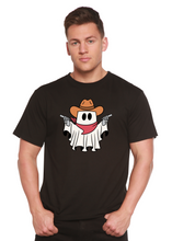 将图片加载到图库查看器，Cowboy Ghost Unisex Bamboo Viscose/Organic Cotton Short Sleeve Graphic T-Shirt
