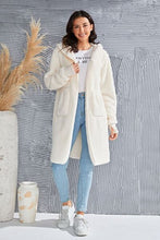 Load image into Gallery viewer, Red Double Take Full Size Hooded Teddy Bear Jacket with Thumbholes Ultra-Cozy &amp; Stylish Comfortable Outerwear
