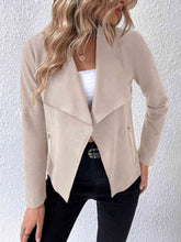 Load image into Gallery viewer, Classic Minimalist Collared Long Sleeve Jacket for Women – Minimalist &amp; Lightweight Everyday Outerwear
