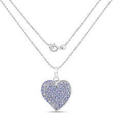 Load image into Gallery viewer, 3.97 Carat Genuine Tanzanite .925 Sterling Silver Pendant
