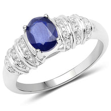 Load image into Gallery viewer, 1.40 Carat Genuine Kyanite .925 Sterling Silver Ring

