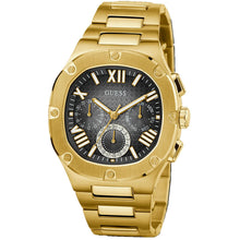 将图片加载到图库查看器，Guess Men's Gold Tone Multi-function
