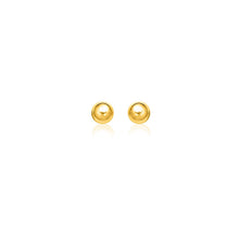 Load image into Gallery viewer, 14k Yellow Gold Round Motif Stud Earrings (7.0 mm)
