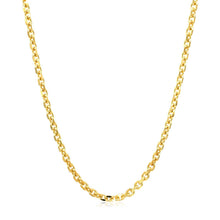 Load image into Gallery viewer, 2.6mm 14k Yellow Gold Diamond Cut Cable Link Chain
