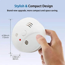 Load image into Gallery viewer, Smoke and Fire Detector Alarm – Portable Photoelectric Fire Alarm with Silence Button
