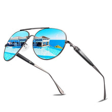 将图片加载到图库查看器，Business NEW 2021 High Quality Luxury Modern Fashion Sunglasses Design For  Fishing Driving Sunglasses  Sport Brand New Men Glasses With UV400 Polarized and Polarized Square Aviation Style Metal Frame
