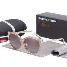 Load image into Gallery viewer, Stevvex  Polarized Cat Eye Sunglasses Women Gradient Round Sun glasses for Women oculos lunette de soleil femme
