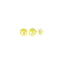 Load image into Gallery viewer, 14k Yellow Gold Ball Earrings with Faceted Texture
