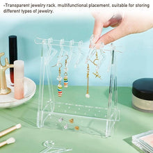 Load image into Gallery viewer, 8PCS Hanger Transparent Acrylic Jewelry Creative Display Rack Earring Jewelry Storage Pendants Storage Ornaments  Dangle Earring Hanging Organizer Mini Earring Necklace Hanger Jewelry Organizer
