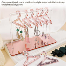Load image into Gallery viewer, 8PCS Hanger Transparent Acrylic Jewelry Creative Display Rack Earring Jewelry Storage Pendants Storage Ornaments  Dangle Earring Hanging Organizer Mini Earring Necklace Hanger Jewelry Organizer
