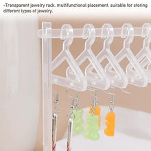Load image into Gallery viewer, 8PCS Hanger Transparent Acrylic Jewelry Creative Display Rack Earring Jewelry Storage Pendants Storage Ornaments  Dangle Earring Hanging Organizer Mini Earring Necklace Hanger Jewelry Organizer
