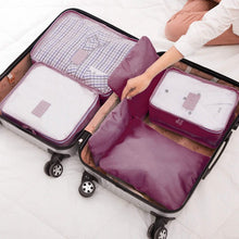 Load image into Gallery viewer, 9-Piece: Clothes Storage Bags Water-Resistant Travel Luggage Organizer
